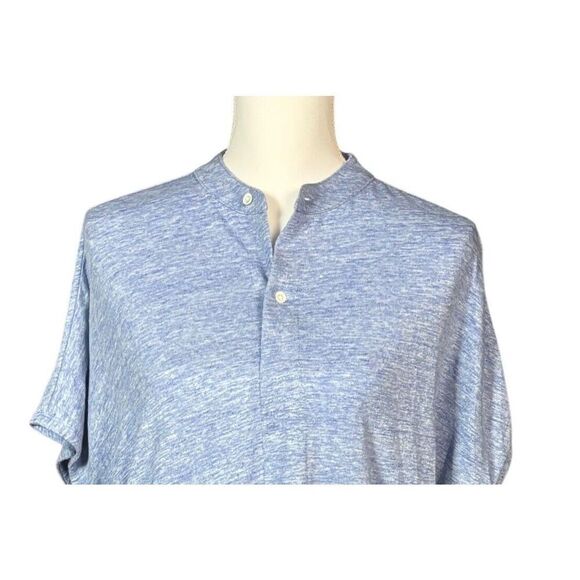 J McLaughlin Top Size Medium Short Sleeve Blue Minimalist Everyday Casual Simple - Picture 4 of 8